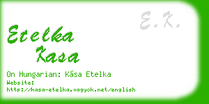 etelka kasa business card